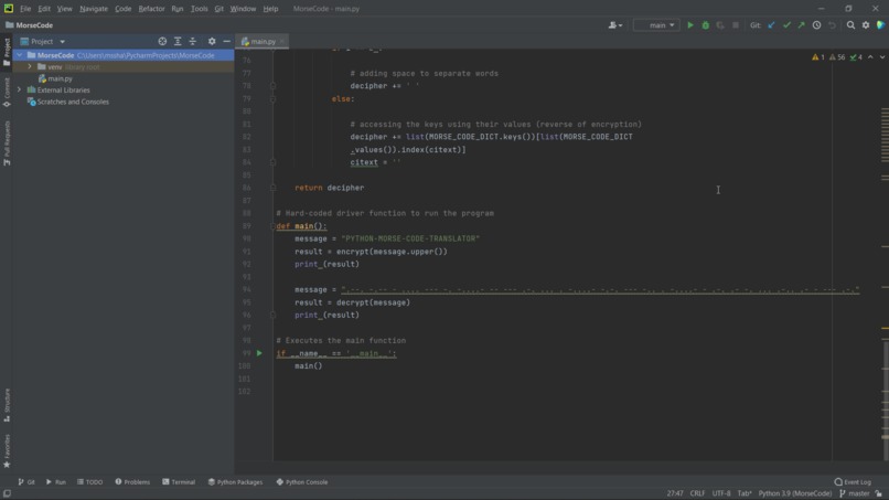 Morse code translator in python | Devpost