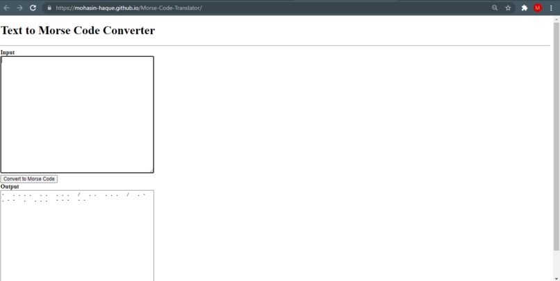 Morse Code Translator – screenshot 1