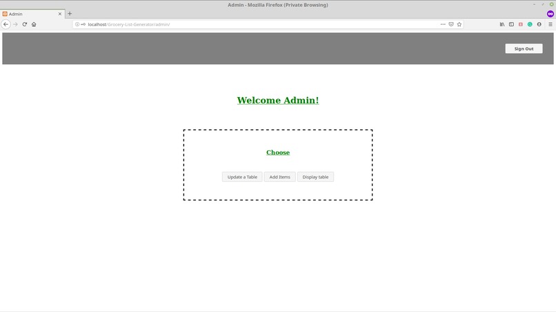 Grocery List Generator – screenshot 2