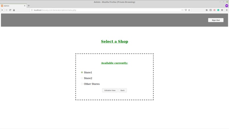Grocery List Generator – screenshot 3
