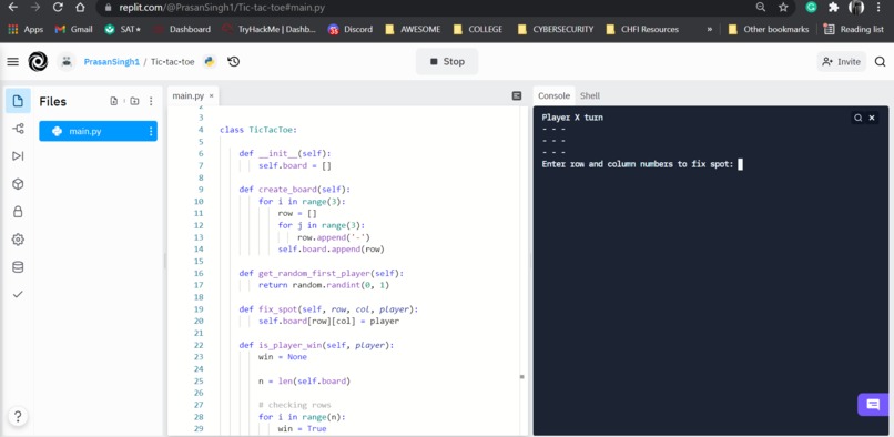 Tic-Tac-Toe game – screenshot 1
