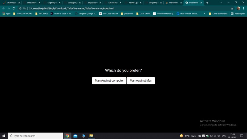 Tic-Tac-Toe game – screenshot 2