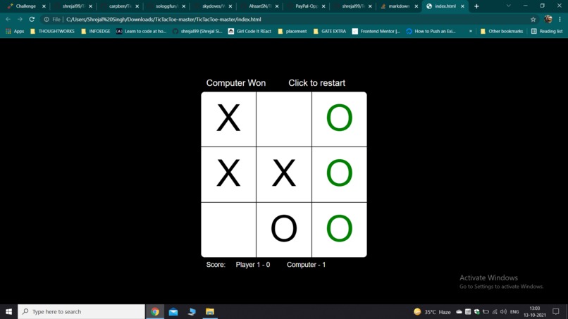 Tic-Tac-Toe game – screenshot 3