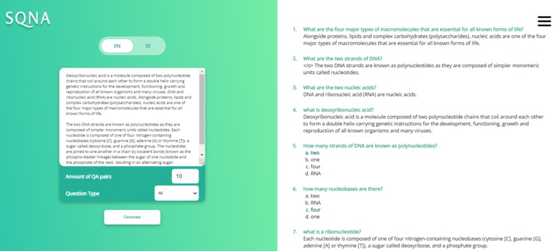 SQNA (Smart Question-Answer System) – screenshot 2