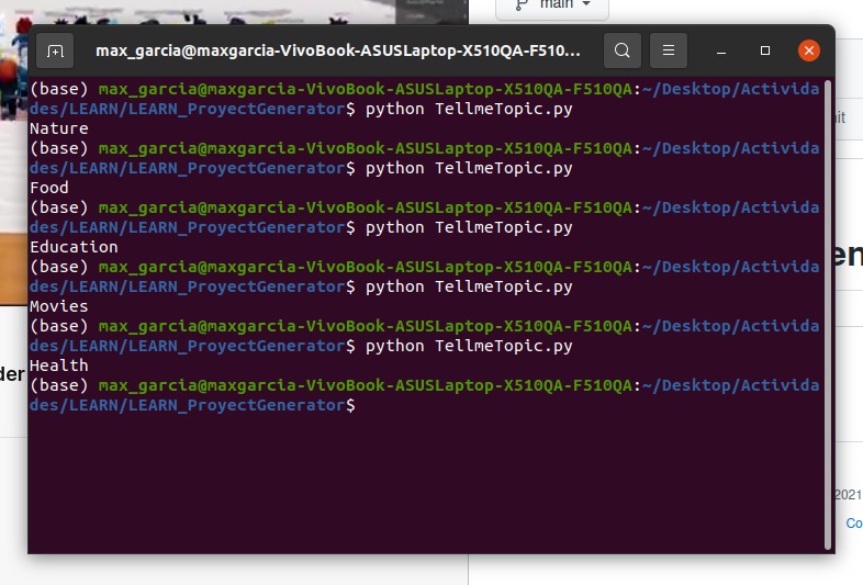 Project Generator – screenshot 1