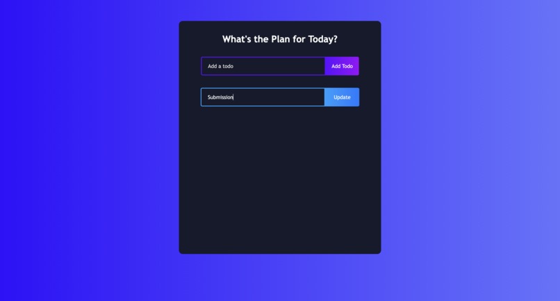 to-do list – screenshot 1