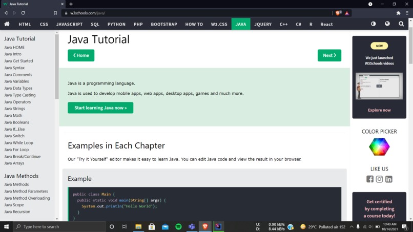 Learn a New Programming language – screenshot 1