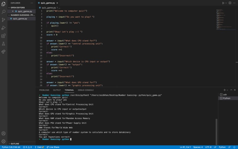 Quiz Game – screenshot 2