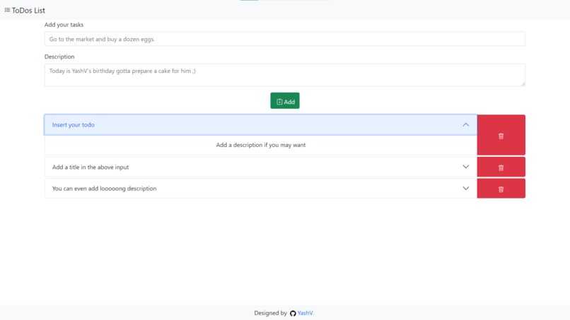 React-TODO-list – screenshot 1