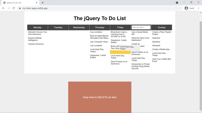 My ToDo Application to Remember things – screenshot 3