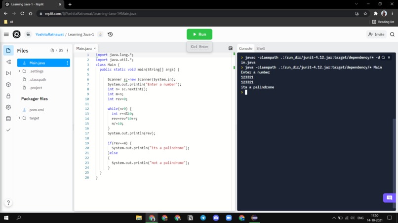 Learning Java – screenshot 1