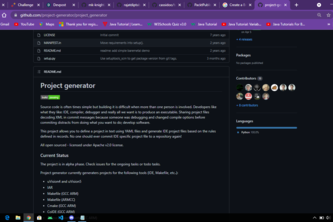 Project Generator Devpost