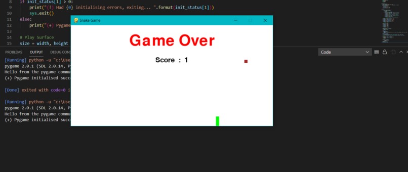 Snake game – screenshot 1