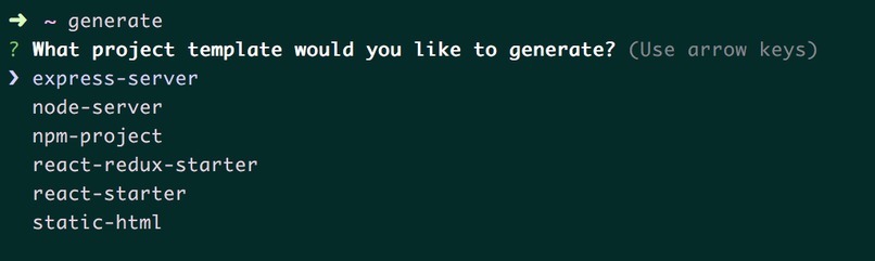 Project Generator – screenshot 2