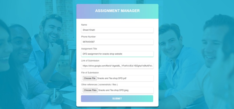 Assignment Manager  – screenshot 2