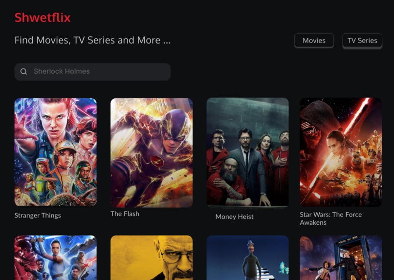 UI-UX Shwetflix – screenshot 4