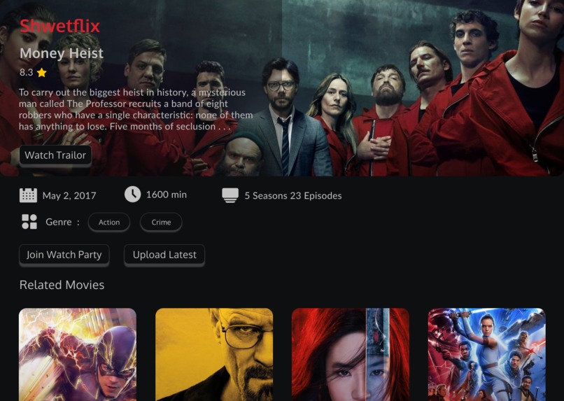 UI-UX Shwetflix – screenshot 5