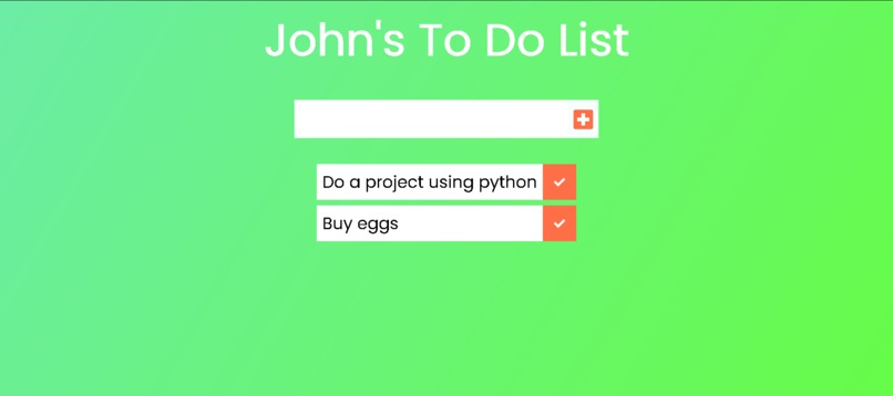 John's Todo List – screenshot 2
