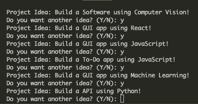 Project Generator  – screenshot 1