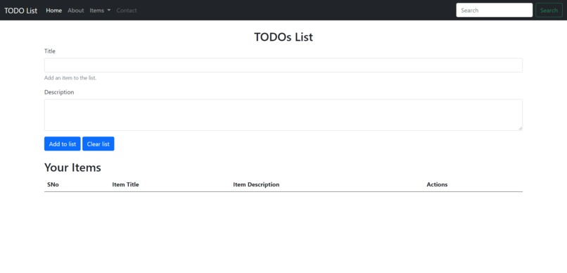 To Do list – screenshot 1
