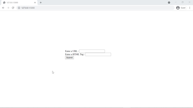 Web Scrapper in Flask – screenshot 1