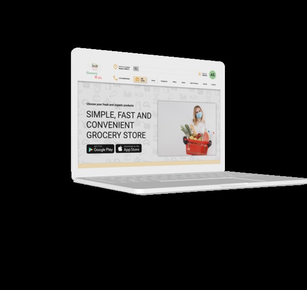 Grocery Site Landing Page – screenshot 1