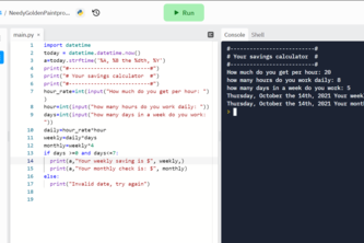Python with Replit