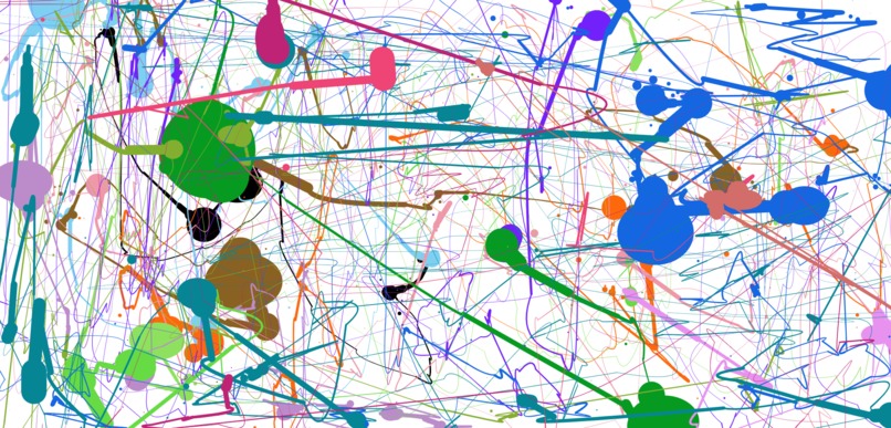 à la Jackson Pollack Canvas – screenshot 3