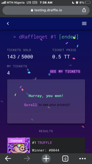 dRaffle Luck Club – screenshot 6