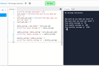 My Savings Calculator