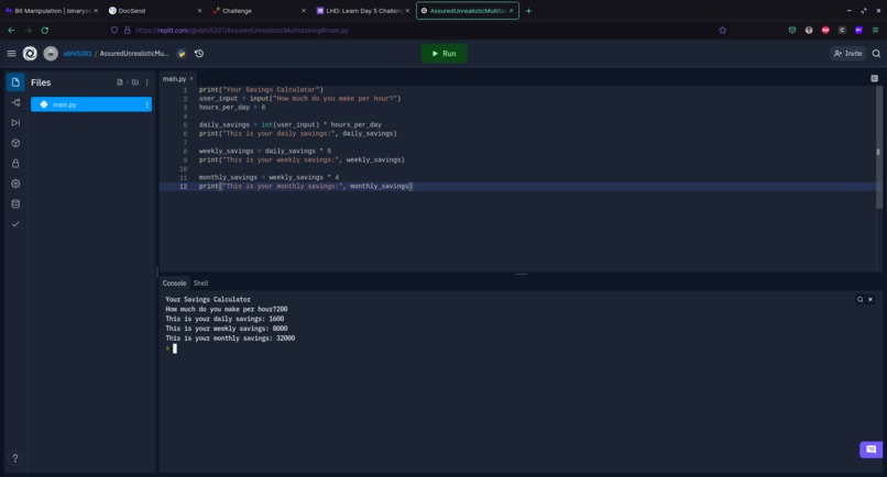 Savings Calculator – screenshot 1