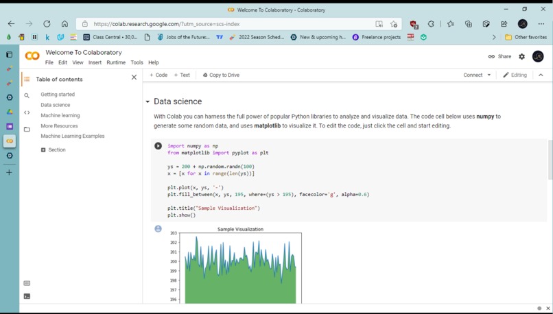Learnt how to use data available on the web – screenshot 2