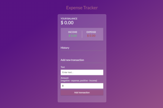 Expense Tracker