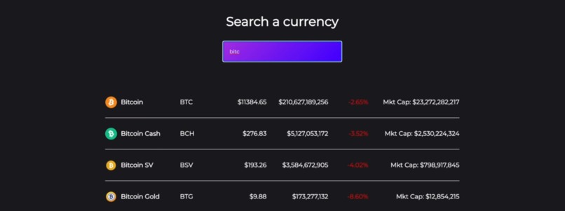 Cryptocurrency Finance Price Tracker – screenshot 1
