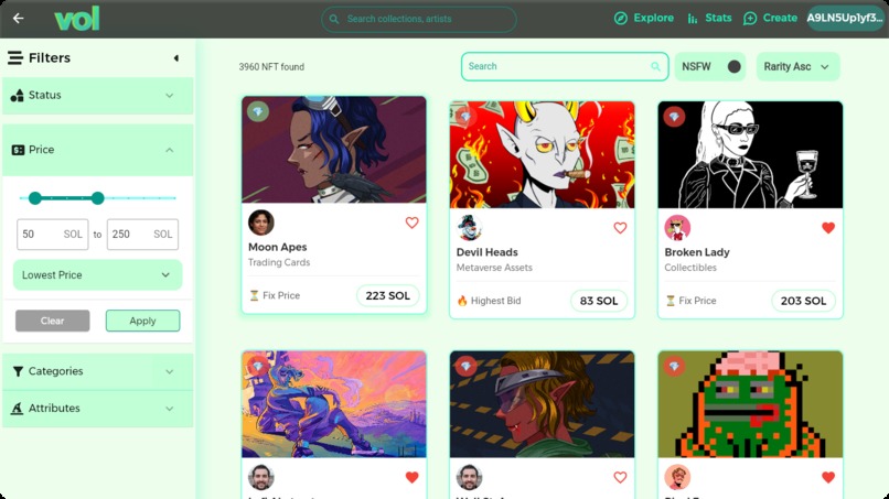 Volatile Market - Innovative NFT Marketplace – screenshot 2