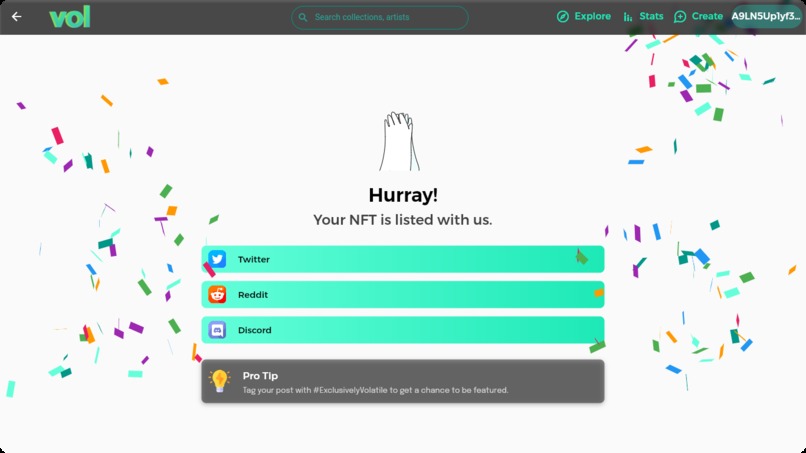 Volatile Market - Innovative NFT Marketplace – screenshot 4