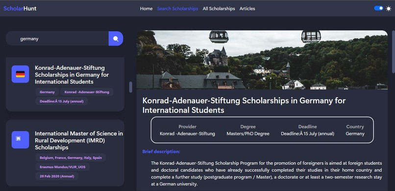 ScholarHunt – screenshot 3