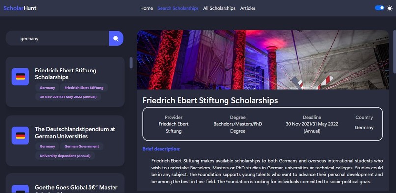 ScholarHunt – screenshot 4