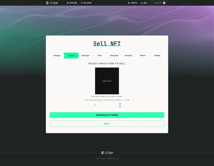 Zipp - Audio NFT Platform  – screenshot 3