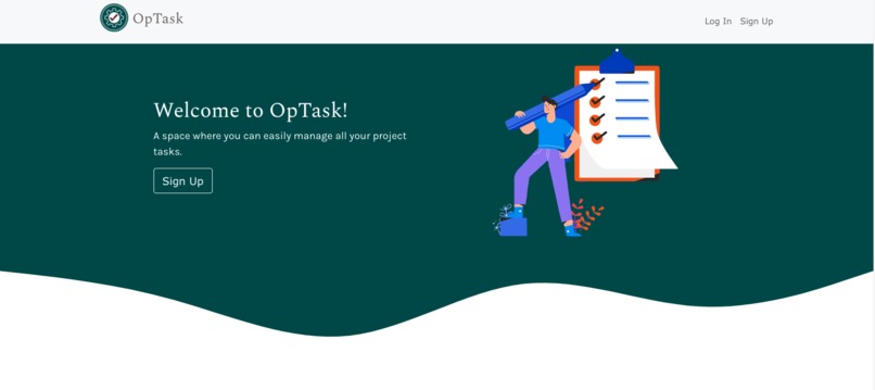 OpTask – screenshot 1