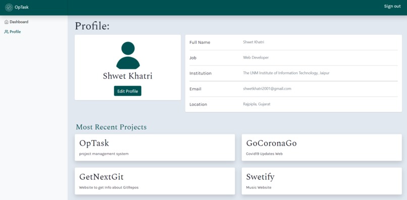 OpTask – screenshot 4