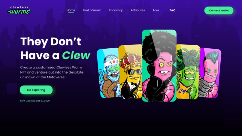 Clewless Wurms NFT Creator – screenshot 2