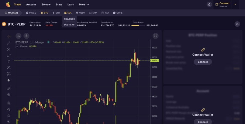 Decentralized Mango Markets – screenshot 1