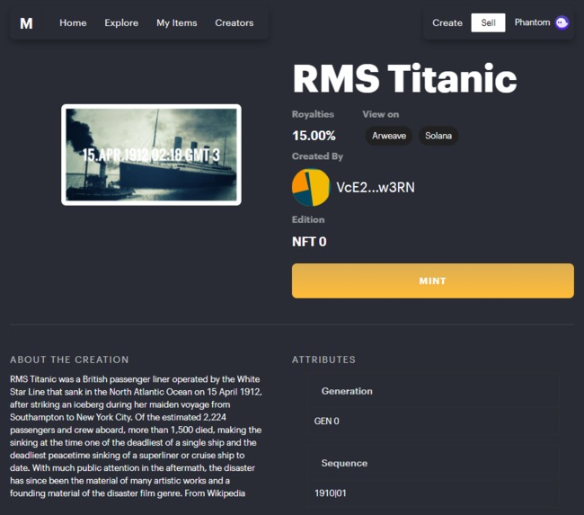 SolMomentsNFTs – screenshot 3