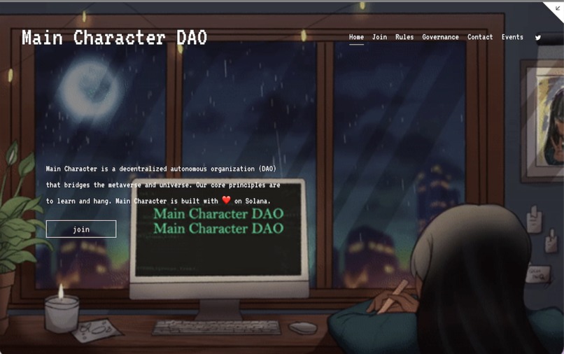 Main Character DAO – screenshot 1