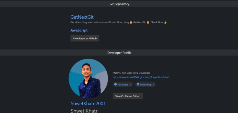 GetNextGit – screenshot 3