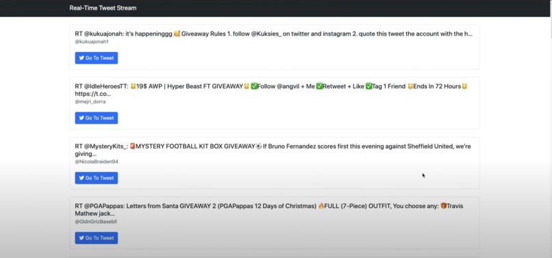 Recent Tweets – screenshot 1