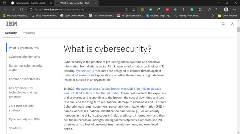 Learn about Cybersecurity – screenshot 1