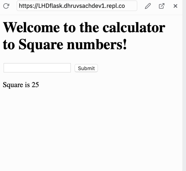square calculator – screenshot 2