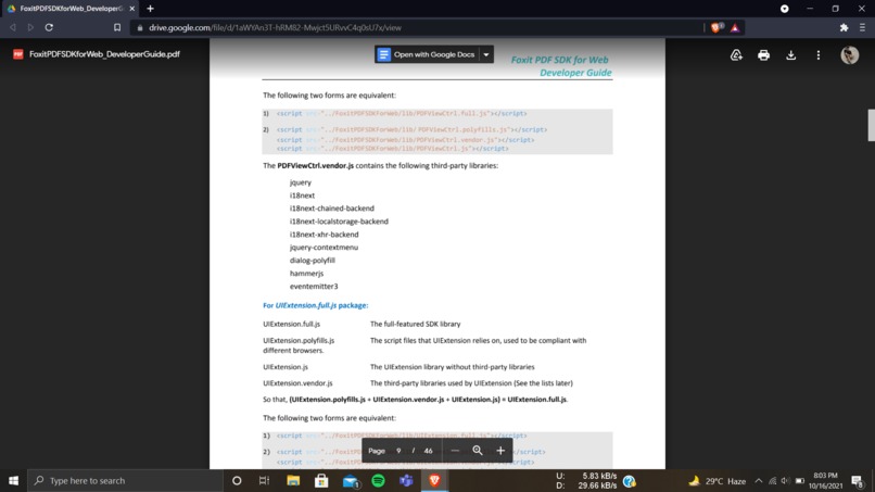 Use the Foxit Web SDK to create a PDF Link Generator – screenshot 1